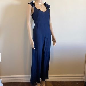 Vince Camuto Navy Strap Maxi Dress Medium
